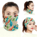 man and women with multipurpose winter neck warmer to keep warm polar fleece neck warmer